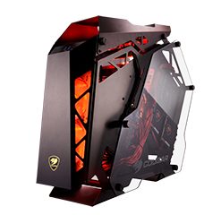COUGAR Conquer Aluminum Alloy ATX Mid Tower Aluminum Frame Tempered Glass Gaming Case with LED Fan6