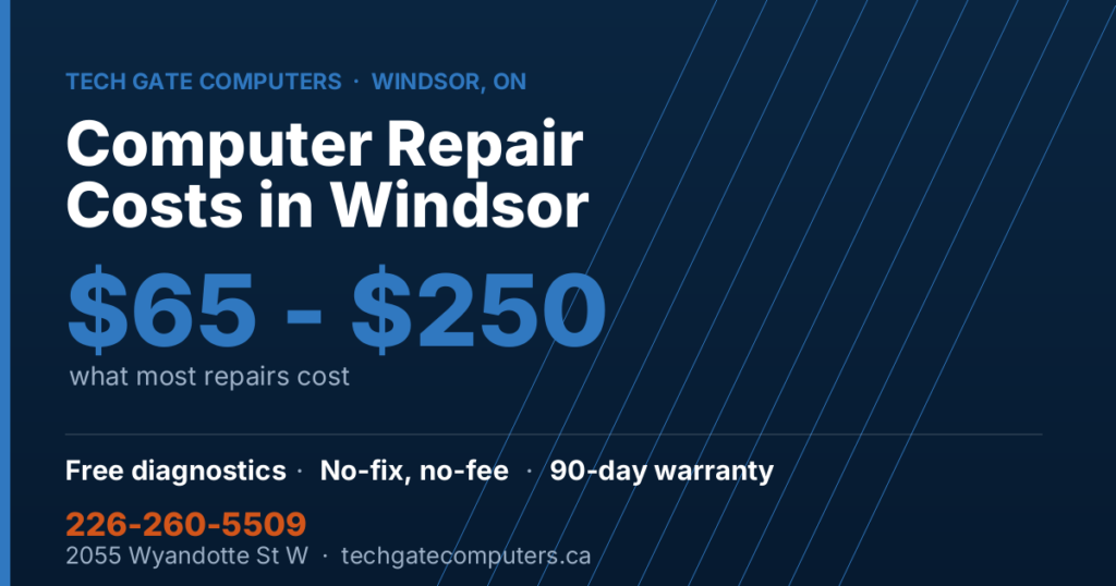How Much Does Computer Repair Cost in Windsor?